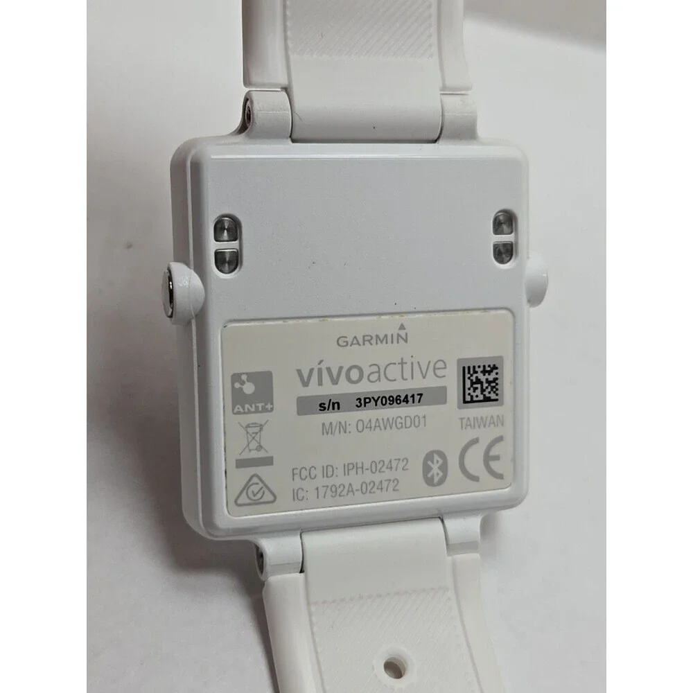 Garmin Vivoactive GPS Smartwatch Fitness Activity Tracker Bluetooth Touch White